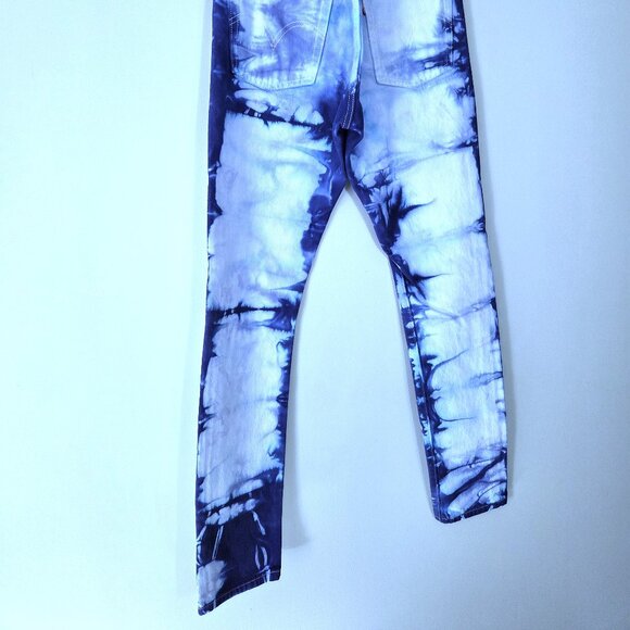Levi's 501 Upcycled Indigo Dyed Jeans Size 24 - Picture 5 of 5